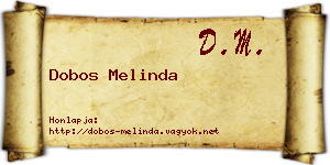 Dobos Melinda névjegykártya