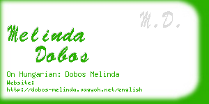 melinda dobos business card